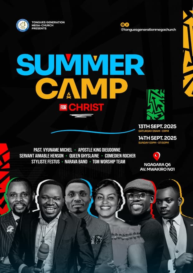 Summer Camp for Christ event poster