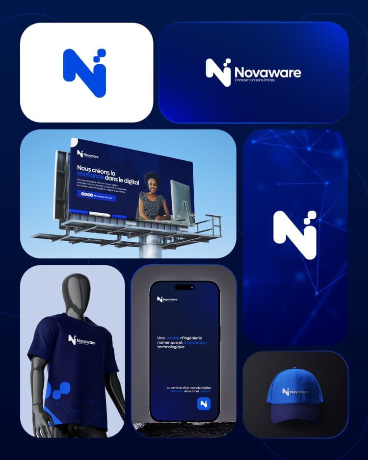 Novaware brand identity showcase